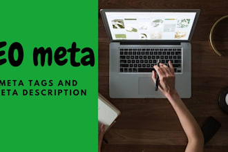 write SEO meta description, meta title and image alt tag