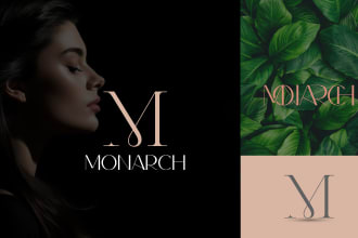 do simple luxury minimalist logo design for your business
