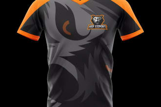 custom esports jersey and sports kit design
