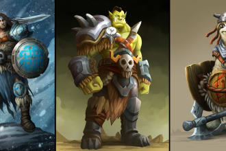 draw concept art and illustration of characters and monsters