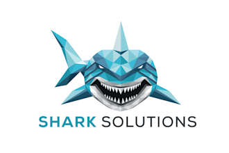 design a 3d modern polygonal and geometric logo