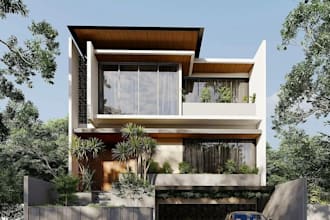 create beautiful building 3d exterior, interior modelling and rendering