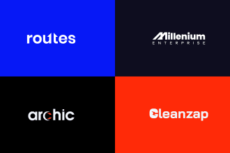 create typography and text logo design