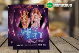 create your flyer poster design or brochure