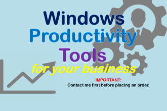 build windows desktop tool to automate your business process