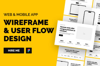 design wireframes for your website in figma and xd