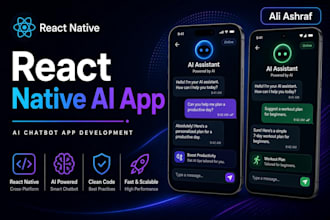 build enterprise and simple react native app with ai features