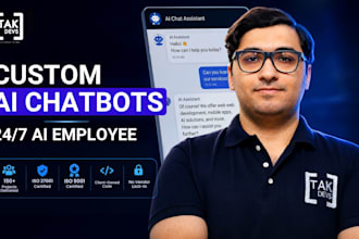 develop custom ai chatbot gpt ai app assistant for your business web app
