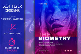design professional business or event flyers within 3 hours