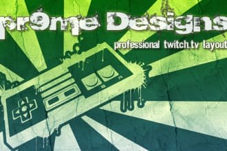 design a professional layout for your Twitch channel