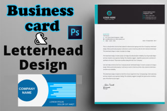 elegant visiting card, letterhead design, stationery items