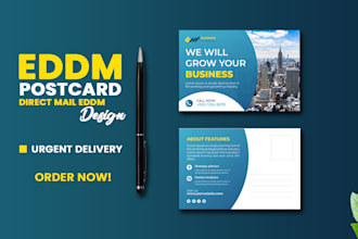 design print ready eddm direct mail postcards