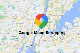 scrape google maps data