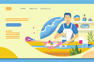 create beautiful illustration for your website