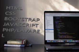 build a responsive laravel website with an admin dashboard
