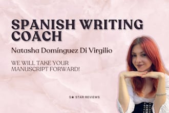 be your personal writing coach and help you craft your book in spanish
