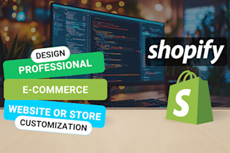do shopify website development or build ecommerce website shopify redesign