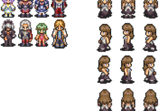 make 16bit rpg style sprites