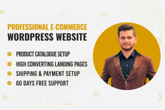 build ecommerce website online store with  woocommerce
