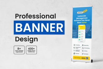 design a professional banner billboard and rollups