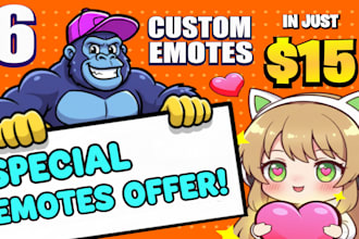 create custom emotes and badges for twitch, discord, kick, and youtube