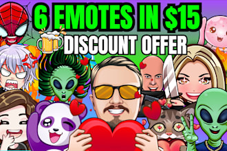 create twitch emotes, emoji, stickers, kick, discord, youtube