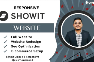 design, redesign, and customize your showit website