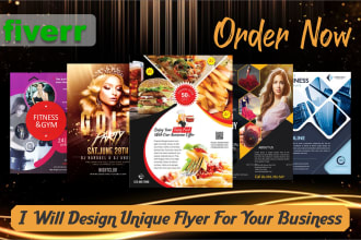 design food menu,business,photo graphics,gym flyer and party flyer for you