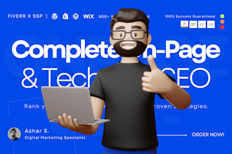 do onpage SEO, technical fixes on wordpress, wix, shopify, webflow, joomla, duda