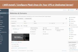 install and configure plesk, onyx on your server