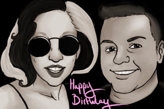 draw cartoon portraits/avatars