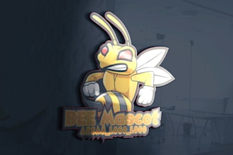 design mascot,  cartoon, versatile, flat and 3d vintage logo