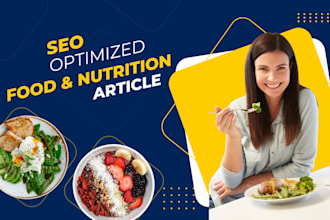 write food science or nutrition articles for you