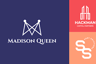 design and refresh letter monogram real estate business logo