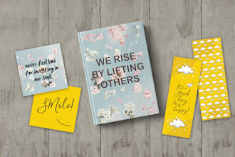 design bookmark or quote card for you