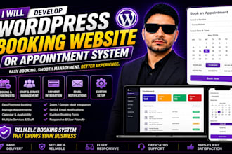 develop wordpress booking website or appointment system