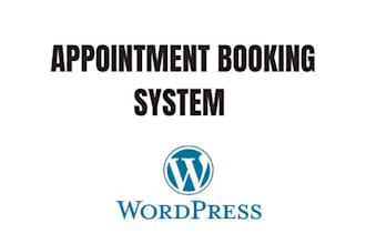 develop wordpress booking website or appointment system