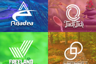 create wonderful, creative minimalist style logo