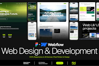 design and develop responsive webflow websites from figma