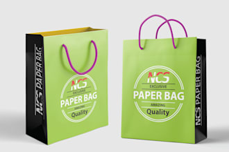 design product label, packaging and bags design