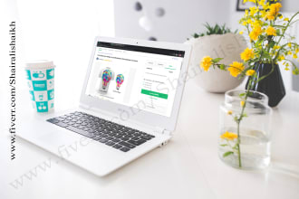 put your logo, website, image on laptop screen mockups 1 hr