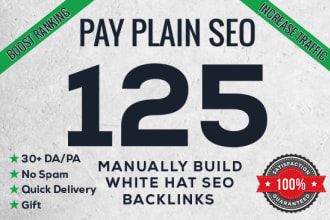 create 125 high da pa quality backlinks