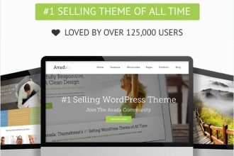create professional website by using avada theme