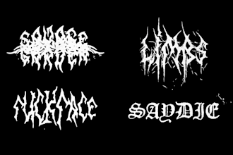 create a badass logo for your punk grunge metal band