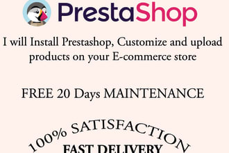 do prestashop website development and customization