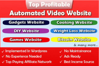 design fully automated  website for income source