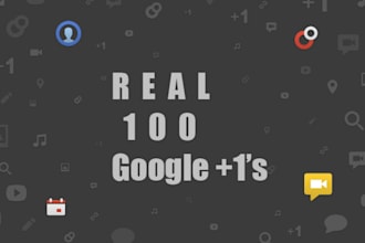 deliver Real 100 Google Plus Ones on any website, webpage, circles, blogs within 24 hours