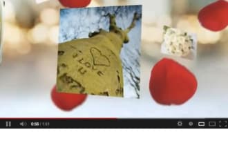 create a beautiful, professional quality Valentines Video using your photos and text, and making you look super thoughtful