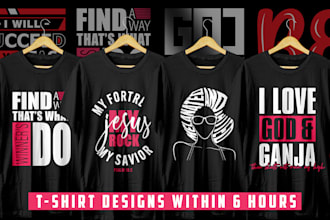 do amazing typography t shirt design within 6 hours