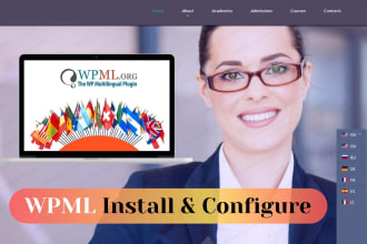 configure multilingual translation for wordpress website by install wpml